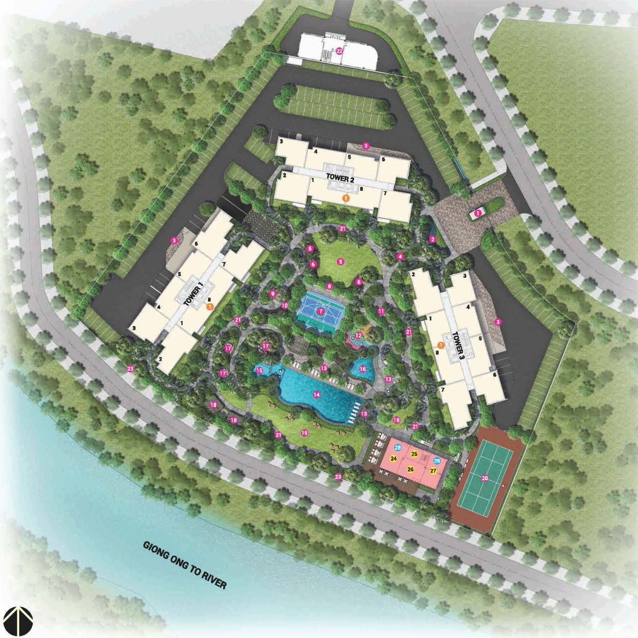 KHu căn hộ Palm City thiết kế tinh tế tối ưu ánh sáng Không gian sống tiện nghi